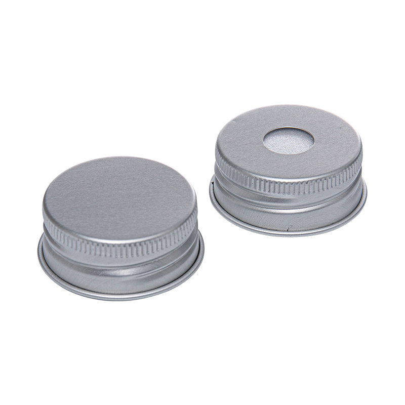 38 mm flache/perforierte Aluminiumflaschenkappen